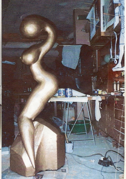 Gilt female figure