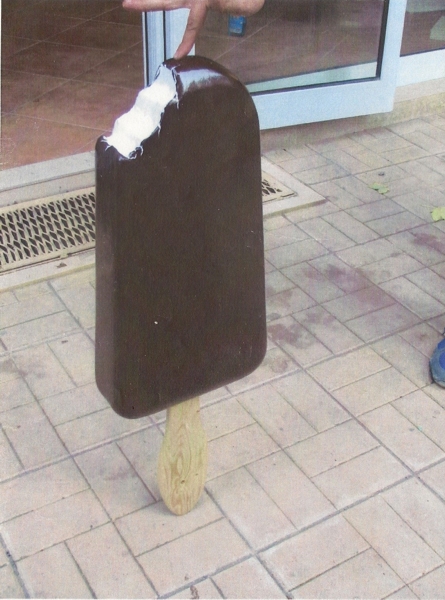 Mockup of ice cream on a stick