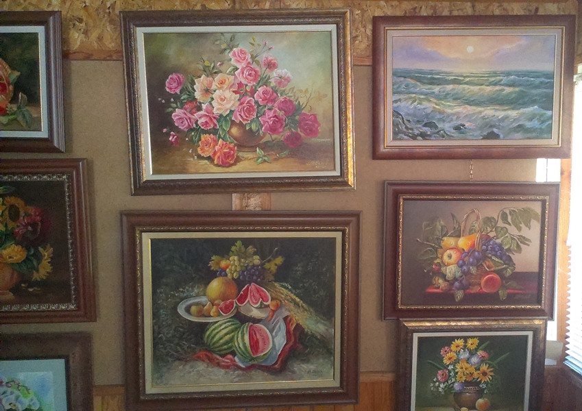 Still life, landscapes