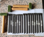 Steel forks for working on marble, soft stone and hammers 400 g