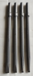 Chisels for pneumatic hammers with FORT carbide insert, grip 10.2*36 mm - real photo of the tools