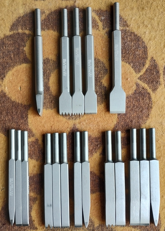 Carbide chisels for roughing - all sizes