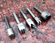 Fine Bushings for BANTAM pneumatic pen - real photo of the tools