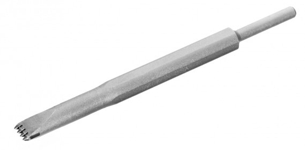 Carbide chisel for BANTAM pneumatic pen, Width 13 mm, with SERRATED tip