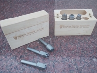Set of carbide Bushings for pneumatic hammer 12.7 or 8 mm with wooden box - real photo of the tools
