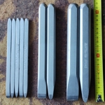 Carbide hand chisels for general rough work - three sizes