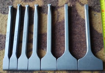 Carbide chisels with hammer head handle for soft stones