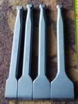 Carbide chisels with hammer head handle for hard stones