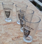 Glass drinking glasses Trow & Holden - real photo