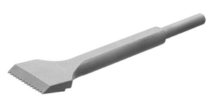 Hardened steel chisels for parallel lines in limestone