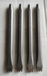 Fourchettes à dents plates et pointues - vraie photo des ustensiles
