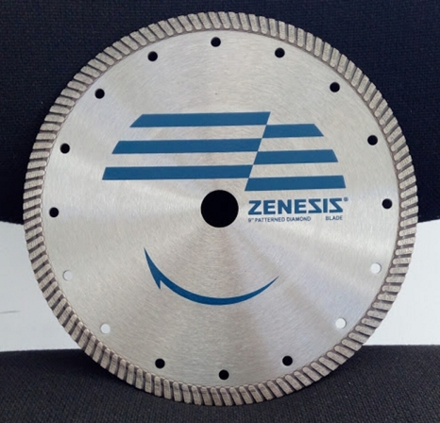 Диск за ъглошлайф с подредени диаманти и турбо сегмент ZENESIS, диаметър 230 мм