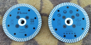 Диамантени дискове с фланец, диаметър 105 и 115 мм, сини
