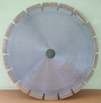 Сегментен диамантен диск за рязане на мрамор и варовик с диаметър 250 мм, централен отвор 25.4 мм