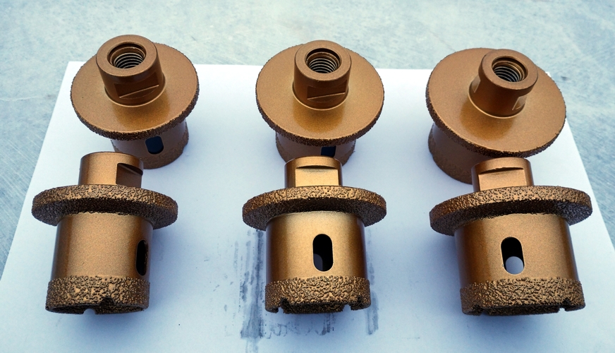 Боркорони за СУХО или МОКРО пробиване на отвори за сифони - три размера