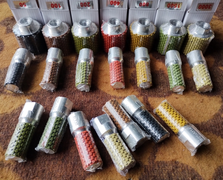 Полиращи барабани за мокро полиране, захват М14