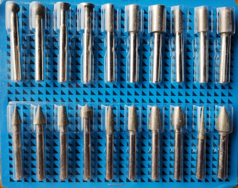 Комплекти шлайфгрифери за мрамор с опашка 6 мм, зърнистост - grit 120#