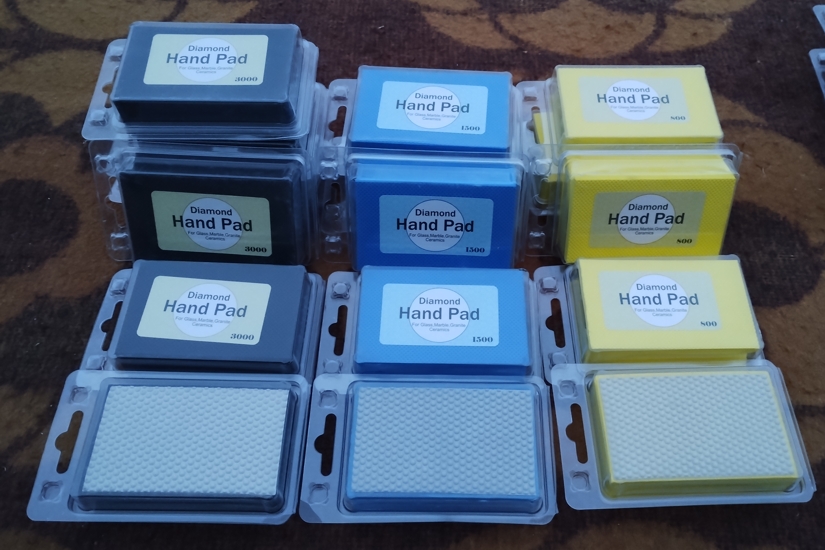 Абразиви за ръчно полиране с диаманти със свързваща смола. Зърнистост 800, 1500, 3000