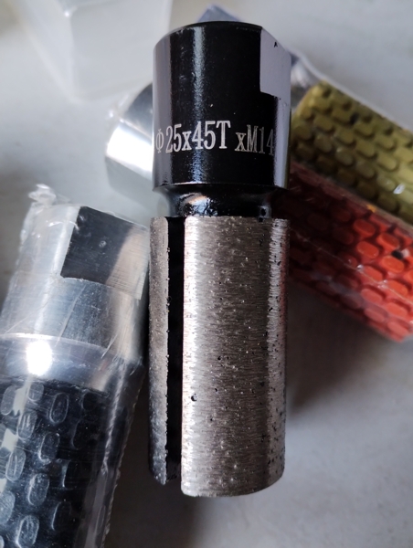 Синтерован барабан за рязане и шлайфане, изглед отблизо