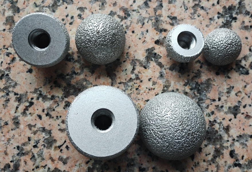 Топки за шлайфане на вътрешни обли повърхности, изглед отгоре