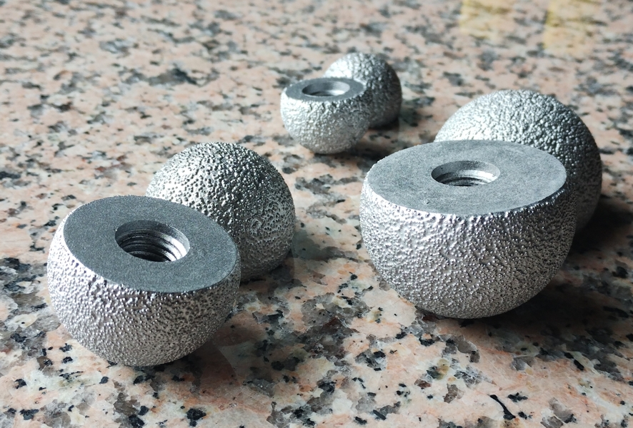 Топки за шлайфане на вътрешни обли повърхности, изглед отстрани