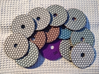 Шкурки за сухо шлайфане и полиране на гранит, гранитогрес и стъкло, диаметър 100 мм