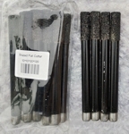 Цилиндрични черни фрезери, опашка 10 мм, работна част 30 мм, дължина 120 мм, с плосък край