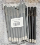 Цилиндрични черни фрезери, опашка 8 мм, работна част 30 мм, дължина 120 мм, с плосък край