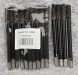 Цилиндрични черни фрезери, опашка 6 мм, работна част 20 мм, дължина 90 мм, с плосък край