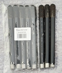 Цилиндрични черни фрезери, опашка 12 мм, работна част 30 мм, дължина 150 мм, със заоблен край