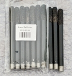 Цилиндрични черни фрезери, опашка 10 мм, работна част 30 мм, дължина 120 мм, със заоблен край