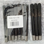 Цилиндрични черни фрезери, опашка 8 мм, работна част 30 мм, дължина 90 мм, със заоблен край