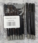 Цилиндрични черни фрезери, опашка 6 мм, работна част 20 мм, дължина 90 мм, със заоблен край