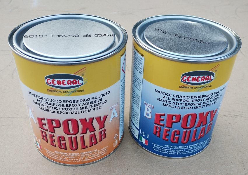 Кутии с кит EPOXY REGULAR, бял цвят