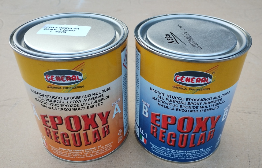 Кутии с кит EPOXY REGULAR, черен цвят
