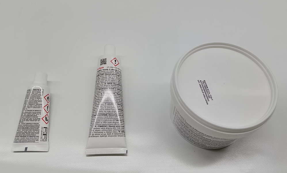 Сравнение между тубите 30, 120 грама и кутия 500 грама