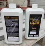 Пластмасови кутии с течен полиращ препарат за камък Grani Lux Neutral aqua, без цвят, на водна основа по един литър