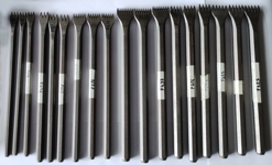 Ръчни назъбени длета от закалена стомана с остри зъби