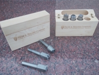 Комплект карбидни бучарди за пневматичен чук 12.7 или 8 мм с дървена кутия - реална снимка на инструментите