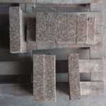 Детайли на цокъл за стълбище от кафяв китайски гранит