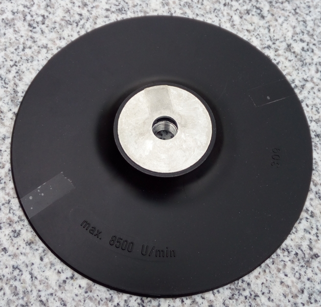 Подложка-държач на шкурка-фибершайба с диаметър 180 мм, гръб